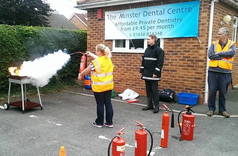 Peter delivering Fire Warden Training for The Minster Dental Centre - Southwell, Nottinghamshire