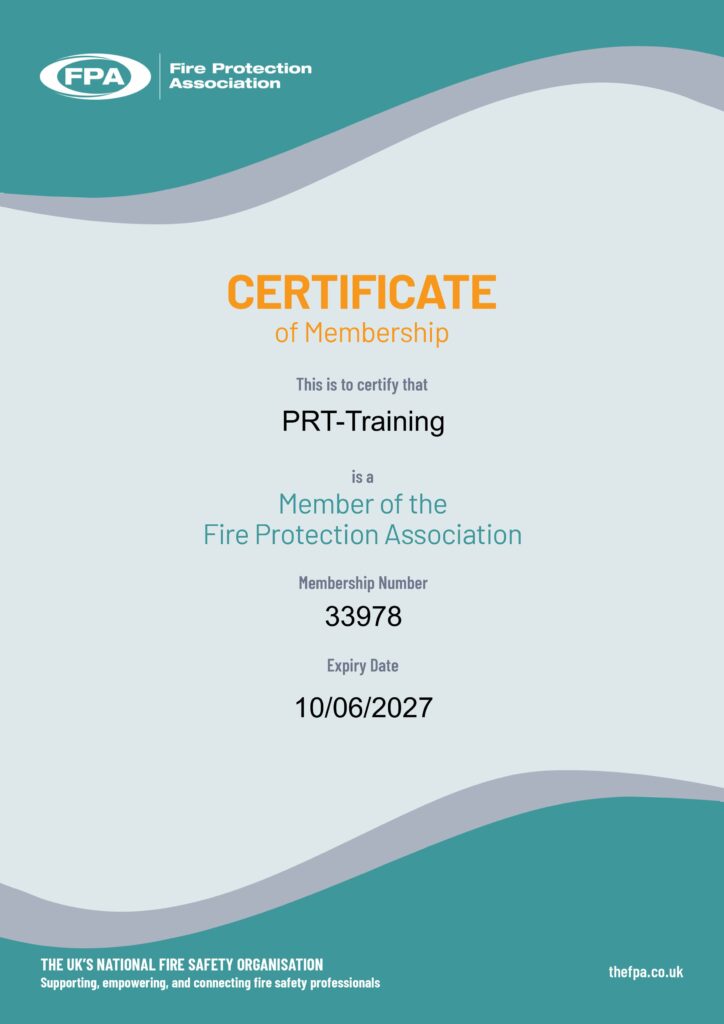 Fire Protection Association Member - PRT-Training